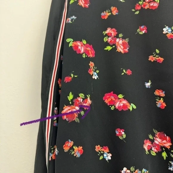 Marc Cain Floral Long Sleeve Blouse Size 8 - Picture 9 of 13